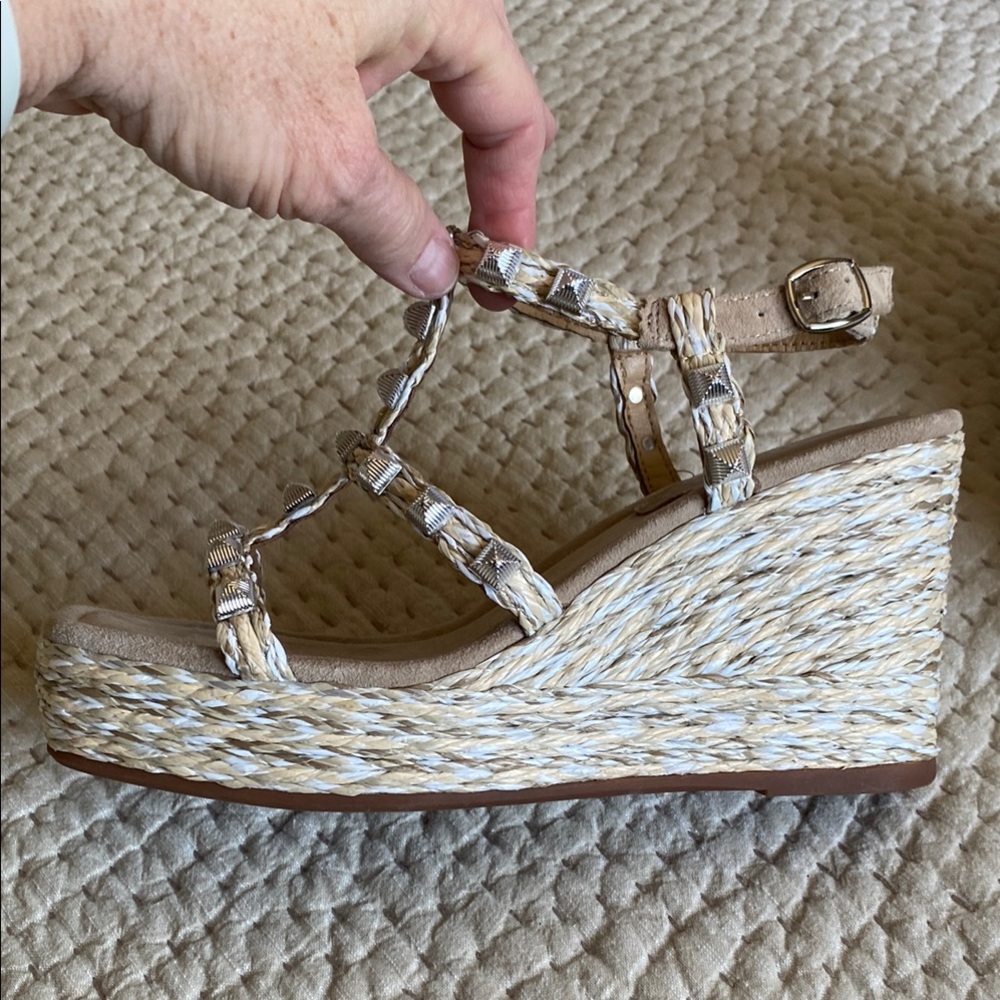 Vince Camuto Woven Wedge Espadrille Sandals